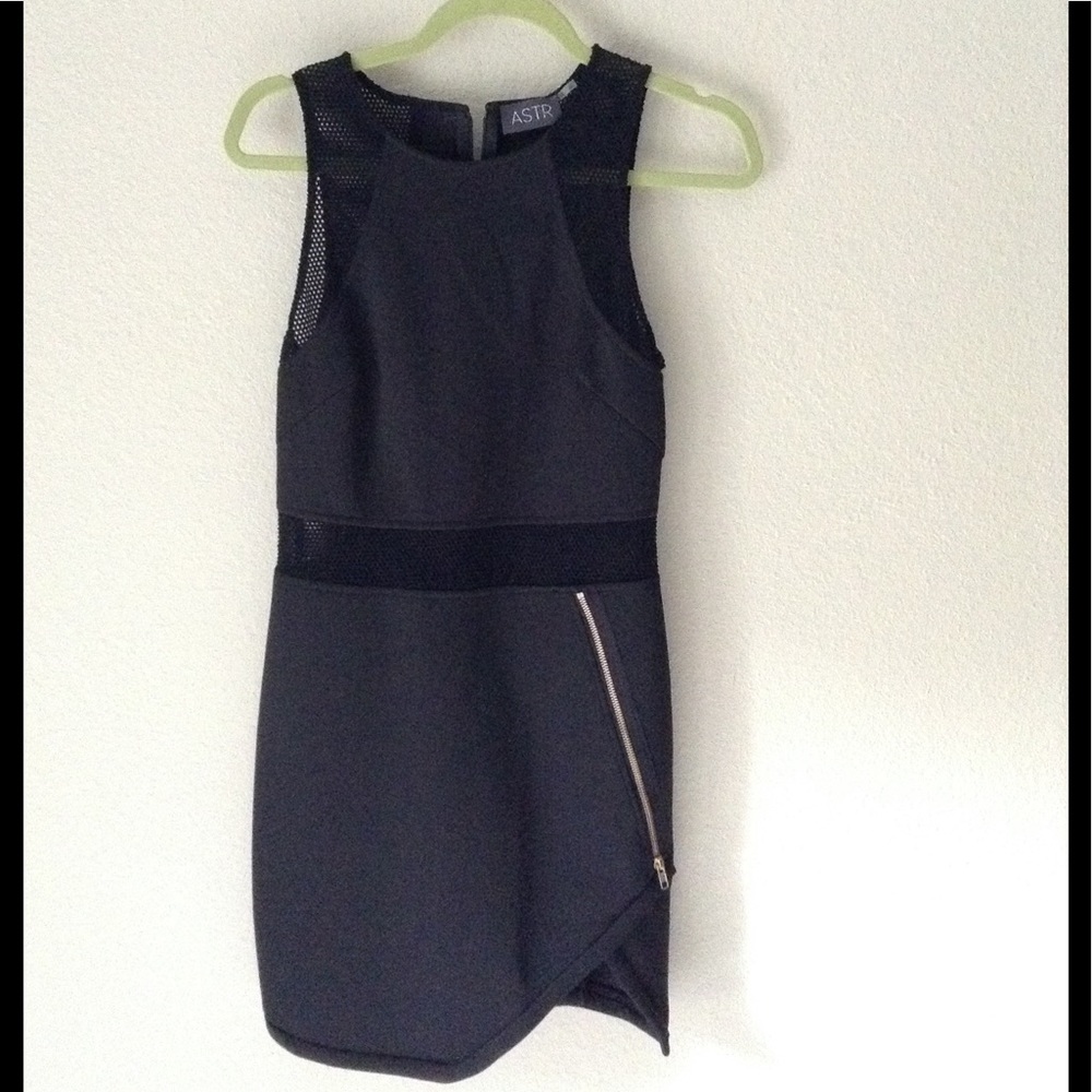 edgy little black dress