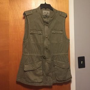 Army Green Cargo Vest