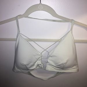 Me to We Mint Lace Up Bralette