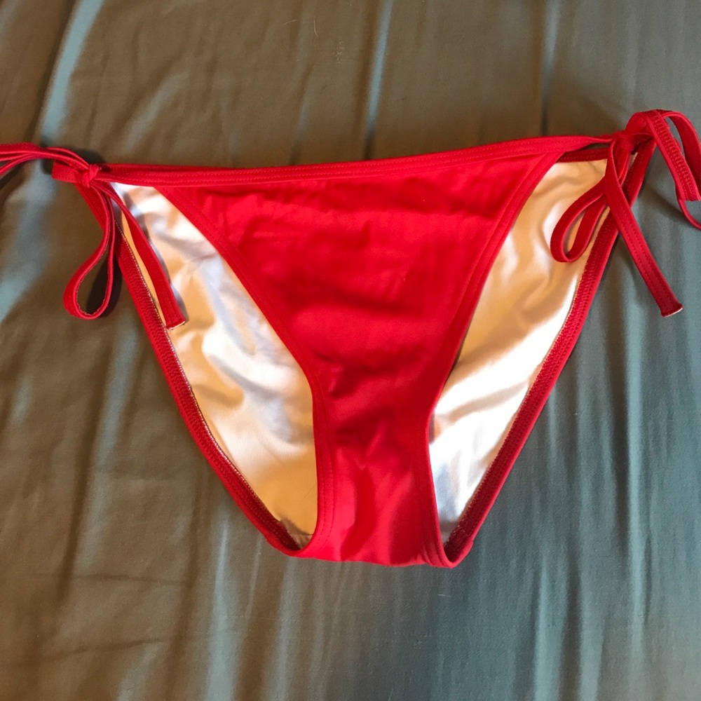 Red Victoria's Secret Bikini Bottoms