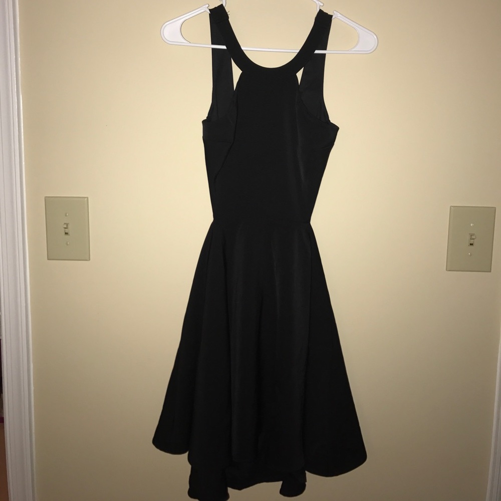 Express cut out black dress