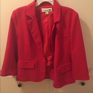 Forever 21 Red Blazer Size M