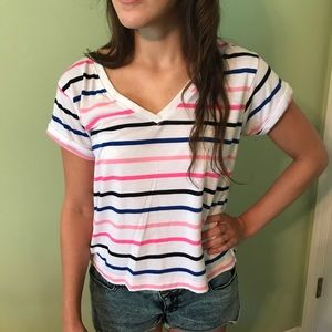 Abercrombie and Fitch Striped T-Shirt Size S