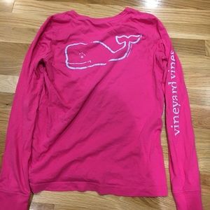 pink and blue whale long sleeve
