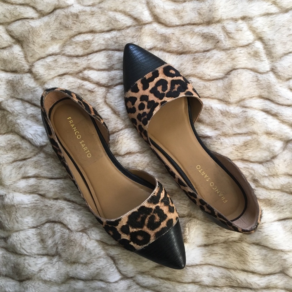 Animal print Franco Sarto flats