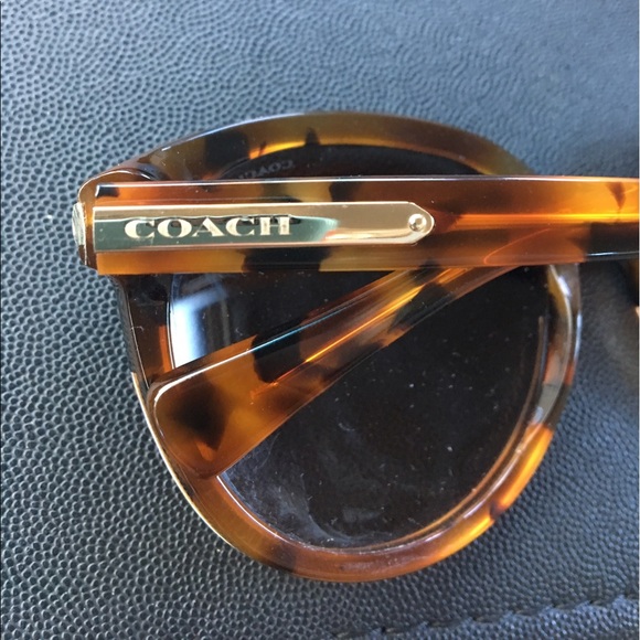 Black/tortoise coach sunglasses - Picture 3 of 6