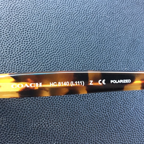 Black/tortoise coach sunglasses - Picture 5 of 6