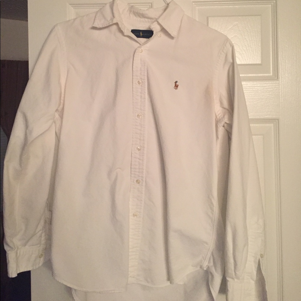 Men's White Polo Oxford shirt