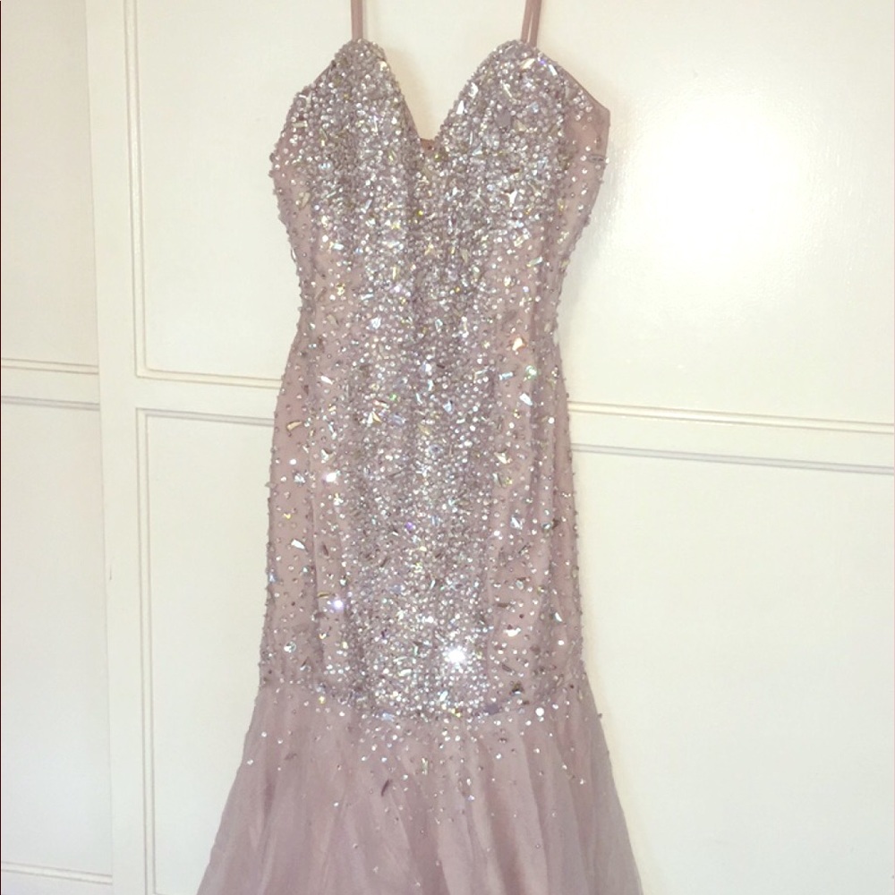 Beige/nude Couture Gown Dress