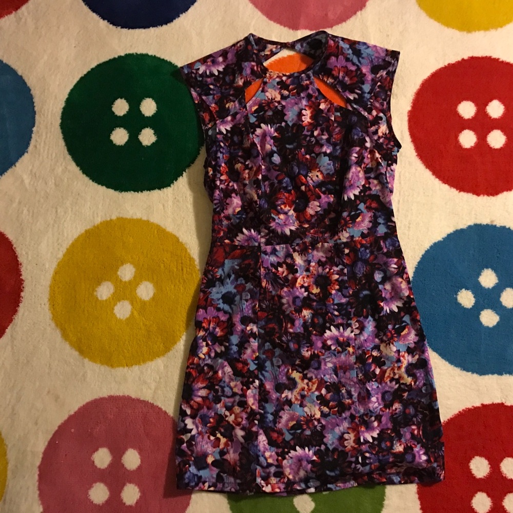 Cutout floral print Nasty Gal dress