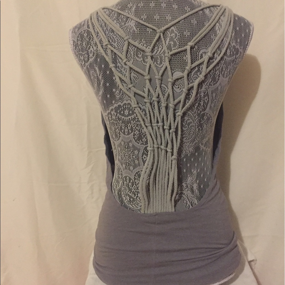 Honey Punch Crochet Back Top