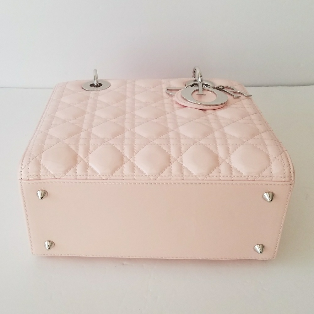 $4100 New Lady Dior Patent Leather Medium Bag New - Picture 7 of 7