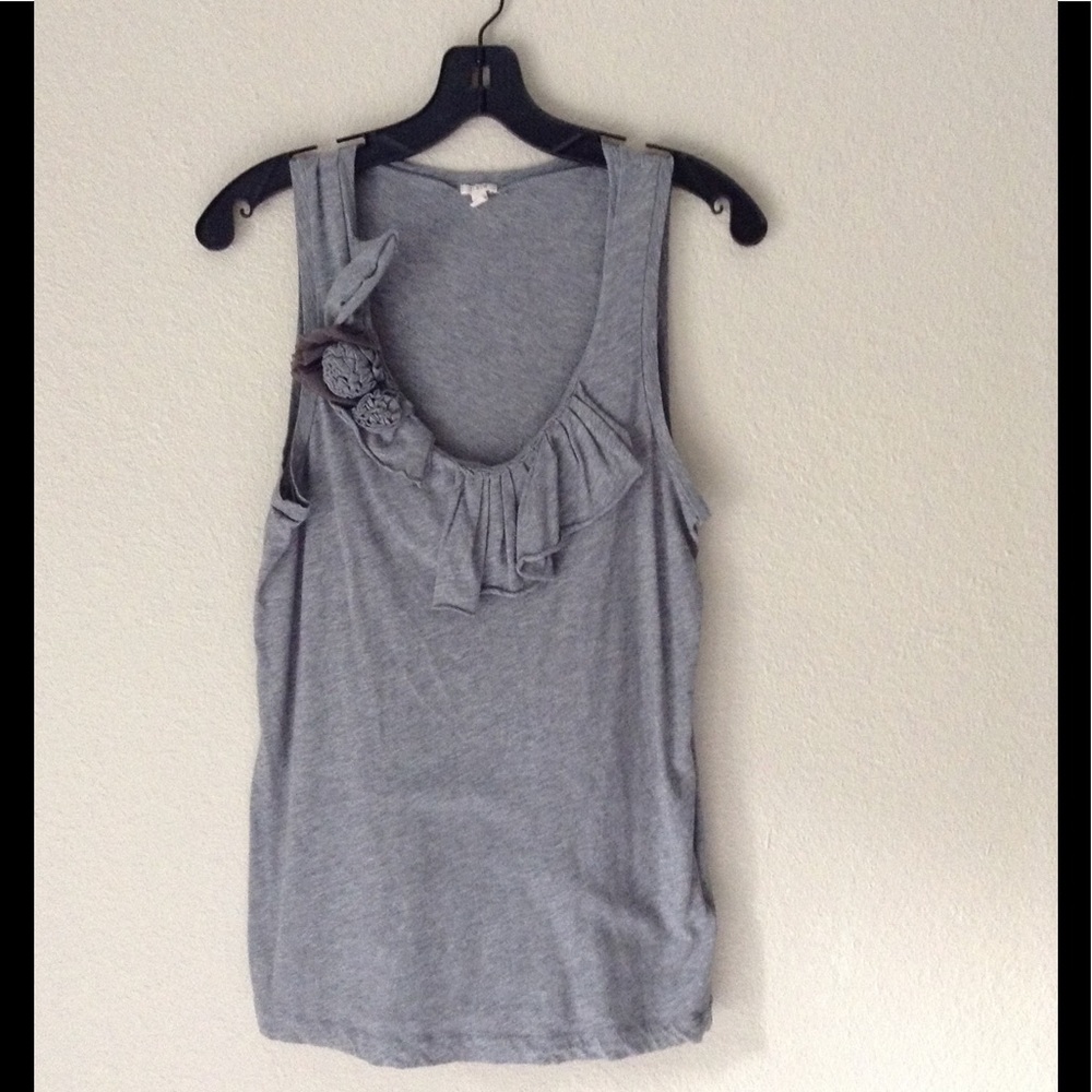 j crew ruffle tank