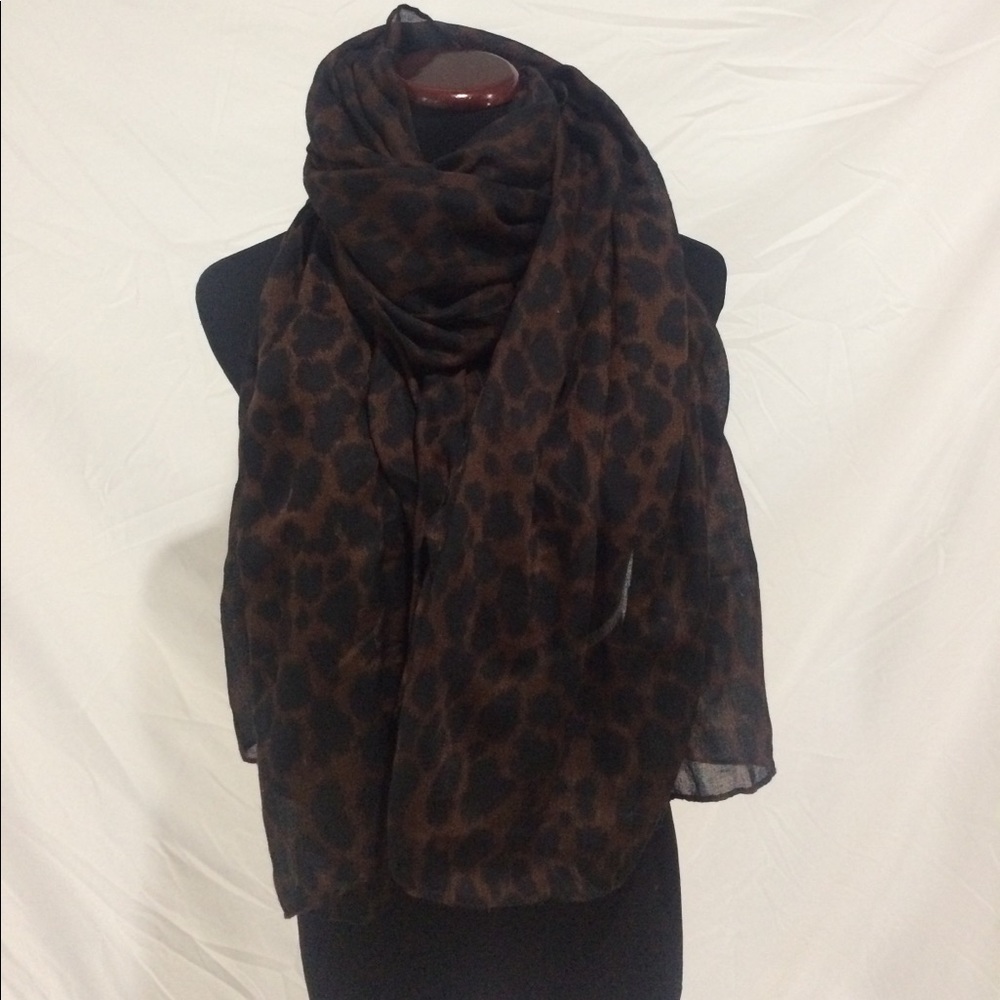 Animal Leopard Cheetah Print Scarf