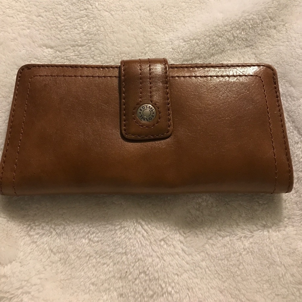 Fossil Wallet with checkbook cover.