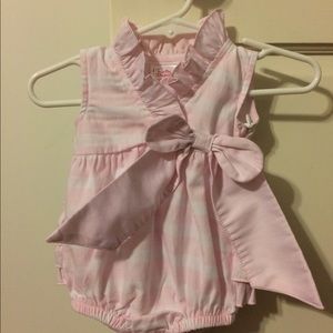 Pink and White Striped Bubble