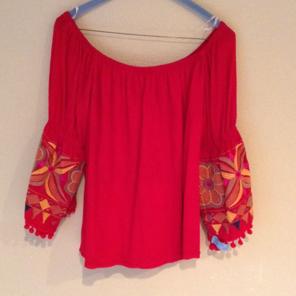off shoulder fiesta top