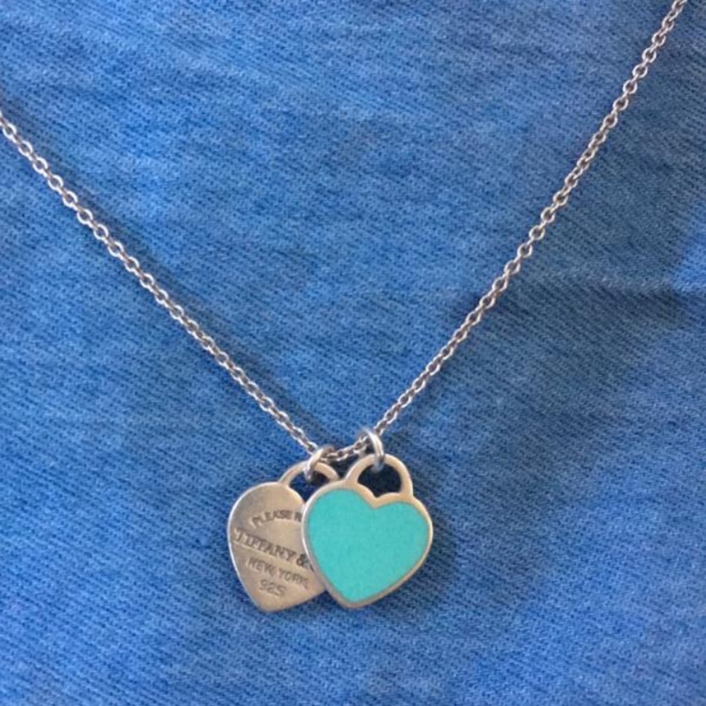 Return to Tiffany - Mini Double Heart Tag Pendant