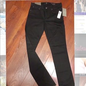 Brand New 7 For All Mankind black jeans