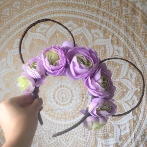 Wire Flower Crown Mouse Ears