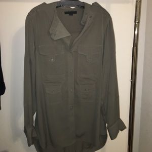 ALEXANDER WANG tunic dress military epaulette sz 8