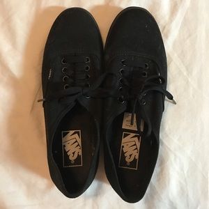 Black vans size 7.5 women's