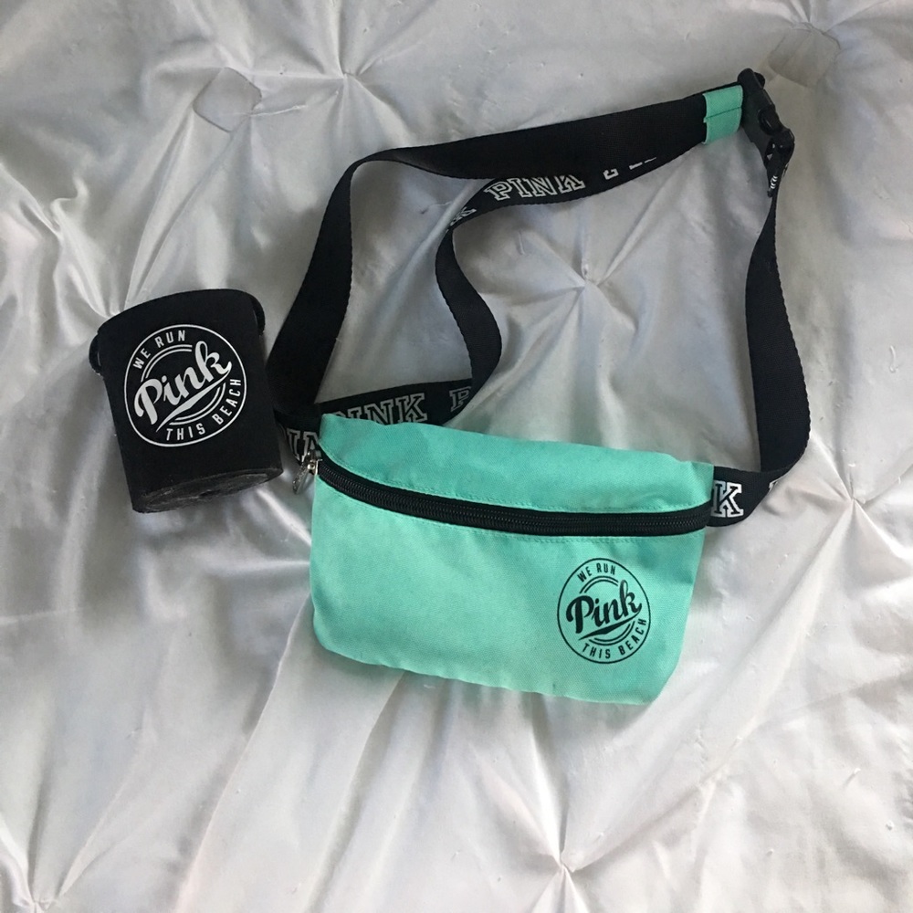 victoria’s secret fanny pack and drink koozie
