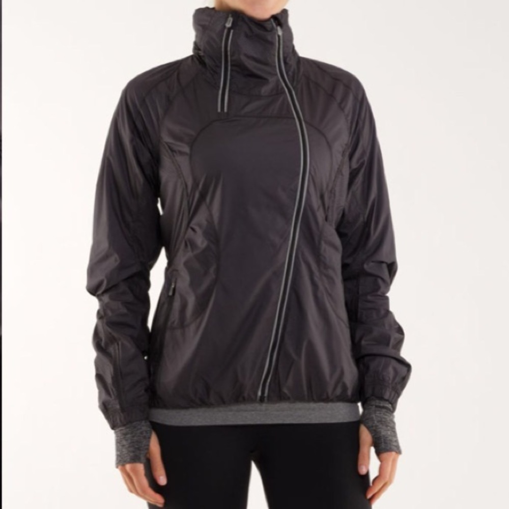 Lululemon Run Inspire Jacket Black sz 6
