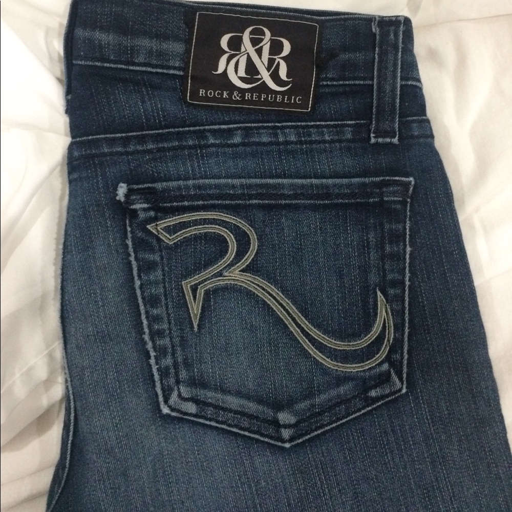Rock & Republic Boot Cut High Waisted Denim Jeans