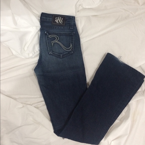 Rock & Republic Boot Cut High Waisted Denim Jeans - Picture 2 of 3