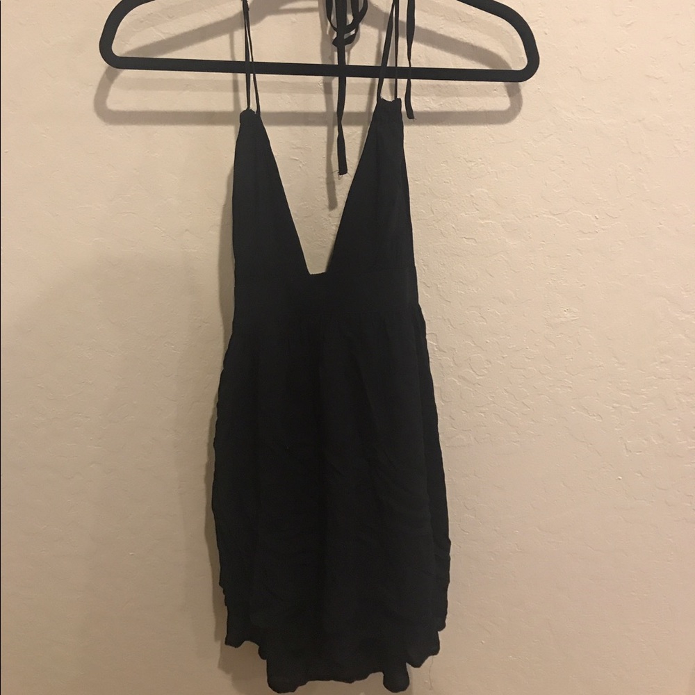 Tobi Black Halter Dress