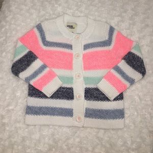 Genuine Kids By Oshkosh Girls' Striped Cardigan