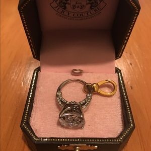 Juicy Couture Silver Engagement Ring Charm