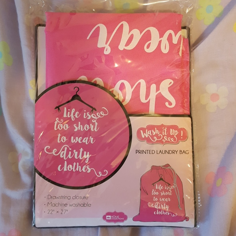 Printed laundry bag