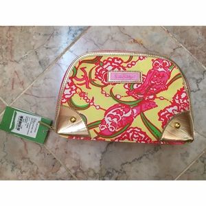 NWT Lilly Pulitzer Chi Omega Makeup Bag