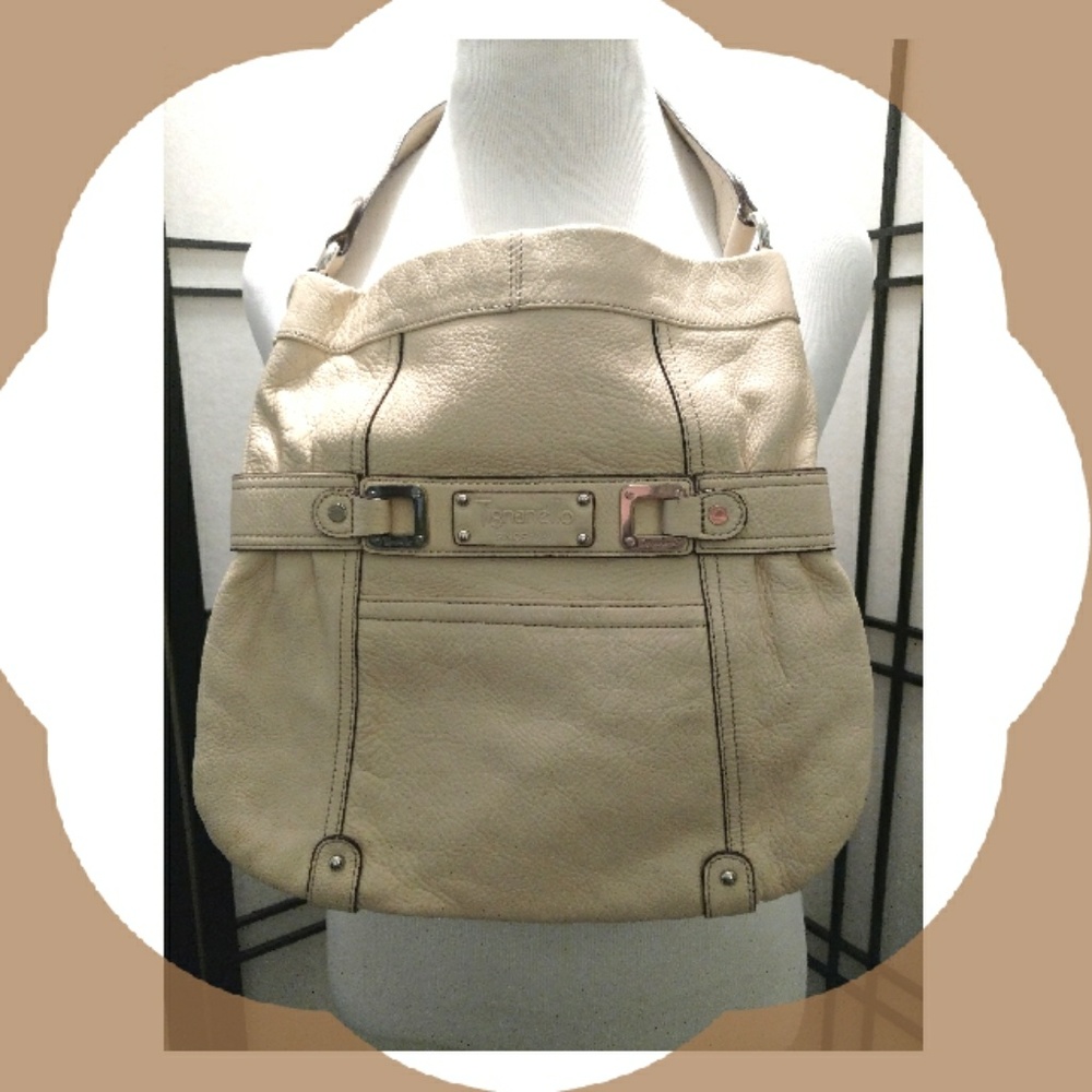 {Tignanello} Cream Colored Purse - Picture 1 of 4