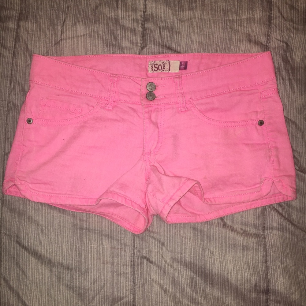 SO hot pink shorts size 5