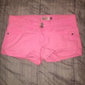 SO hot pink shorts size 5