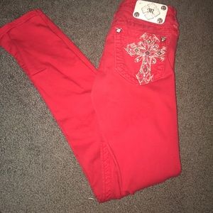 Red MissMe skinny jeans