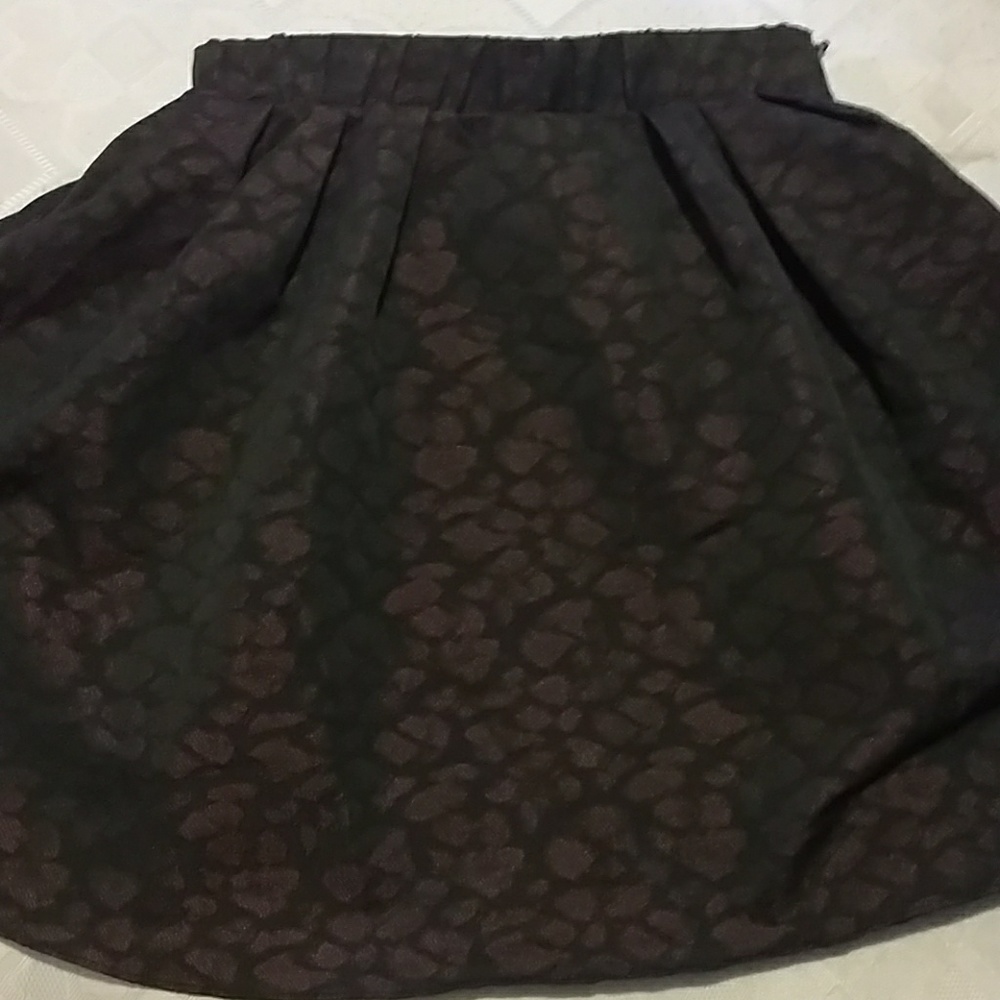 Red and black skirt