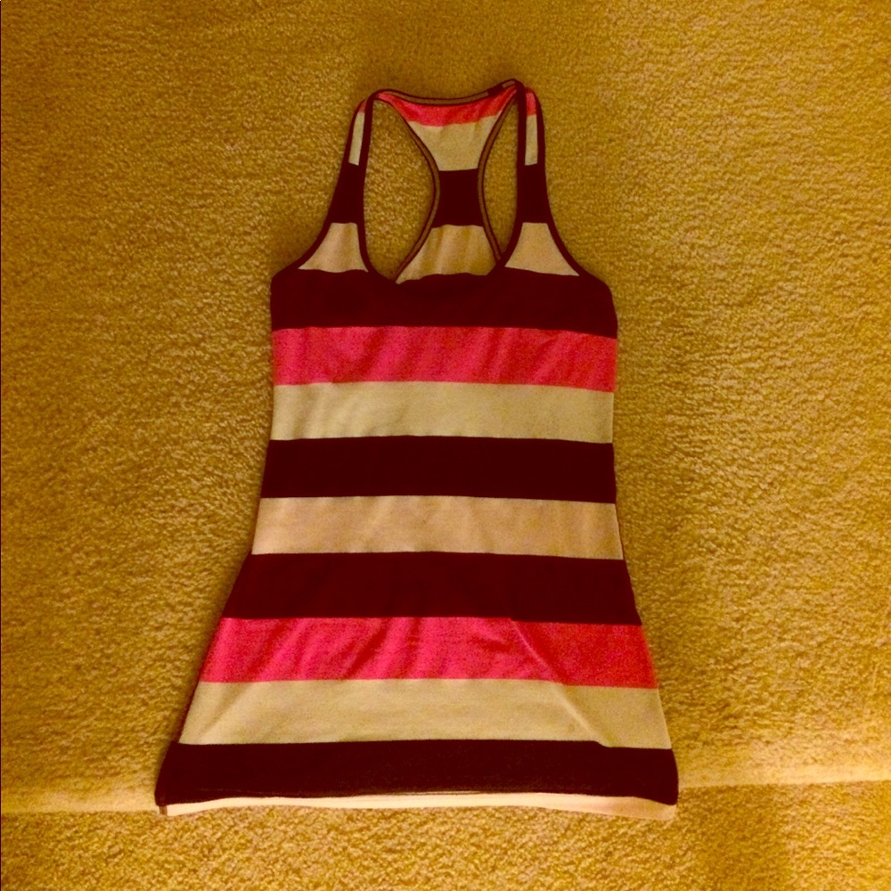 Lululemon Striped Cool Racerback Tank