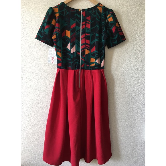 LuLaRoe Two-Tone Amelia Dress - Picture 4 of 6