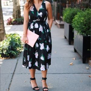 Banana Republic Wrap Magnolia Flower Dress