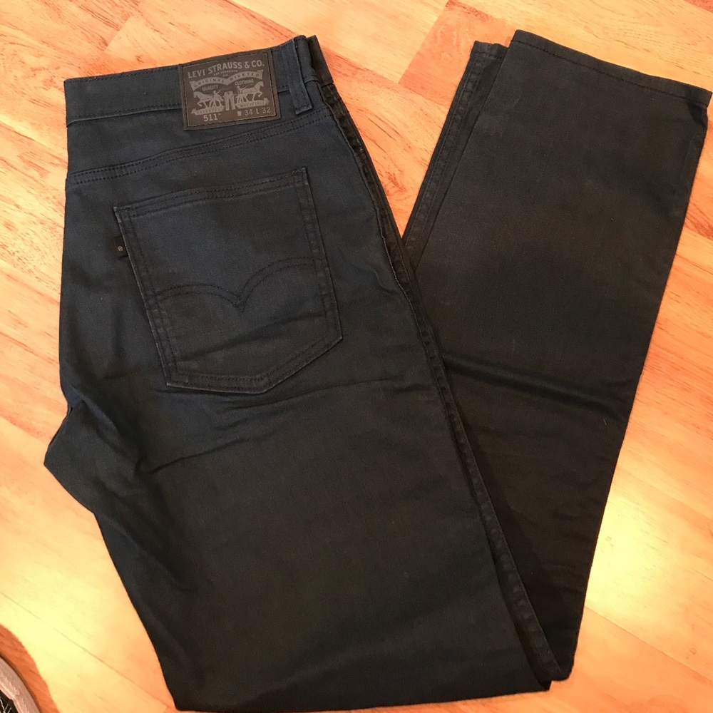 Levis 511 dark navy skinny/slim jeans