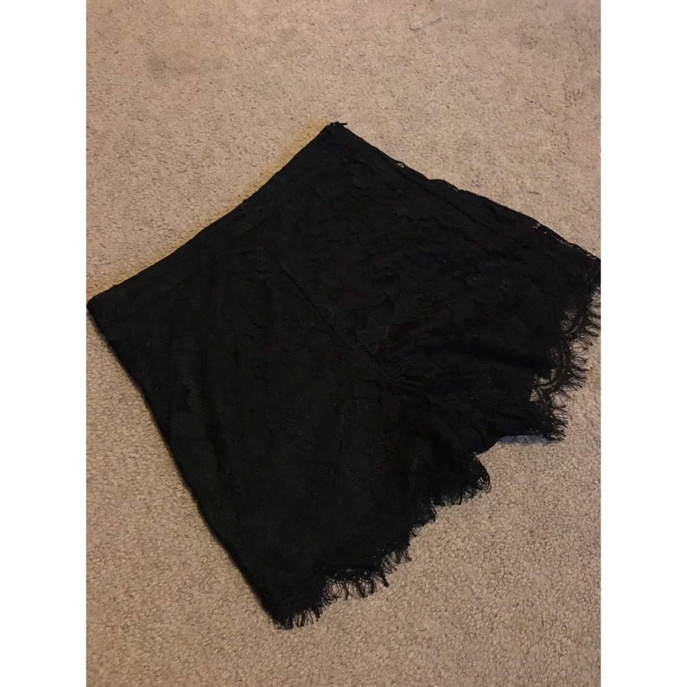 Black Lace Shorts