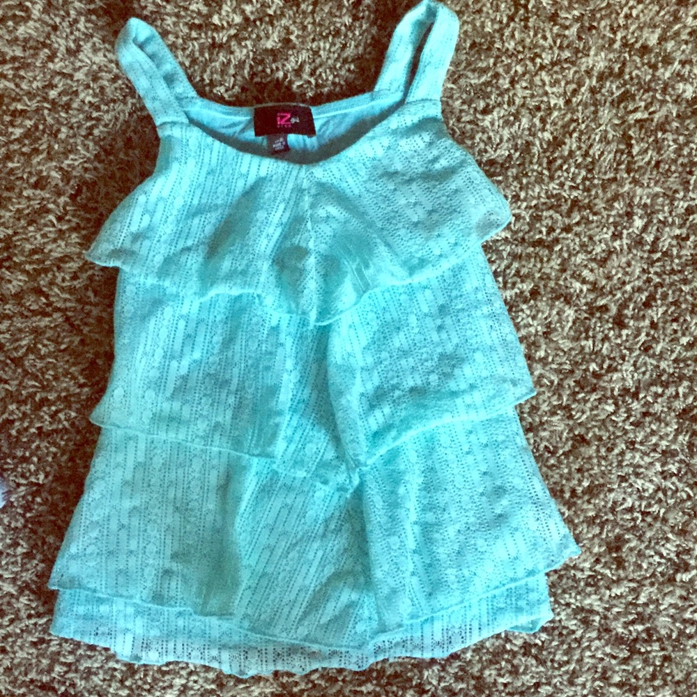 Girls layered front tank