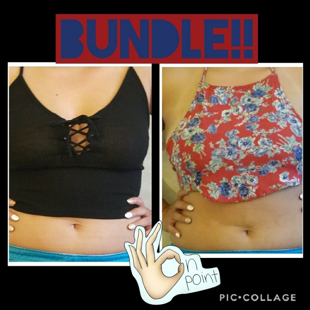***SOLD***BUNDLE of Two Crop Tops