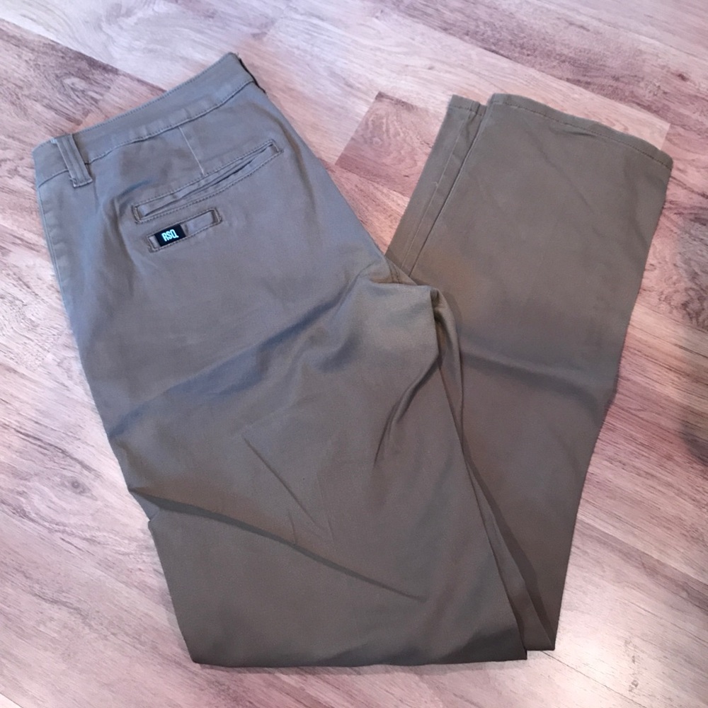 RSQ khaki chino slim fit
