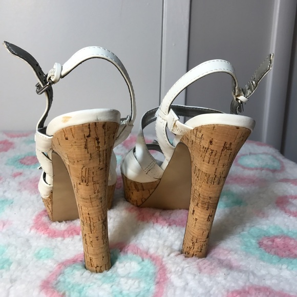 Guess White Strappy Slingbacks - Picture 4 of 5
