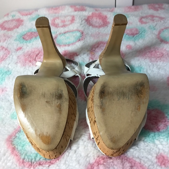 Guess White Strappy Slingbacks - Picture 5 of 5